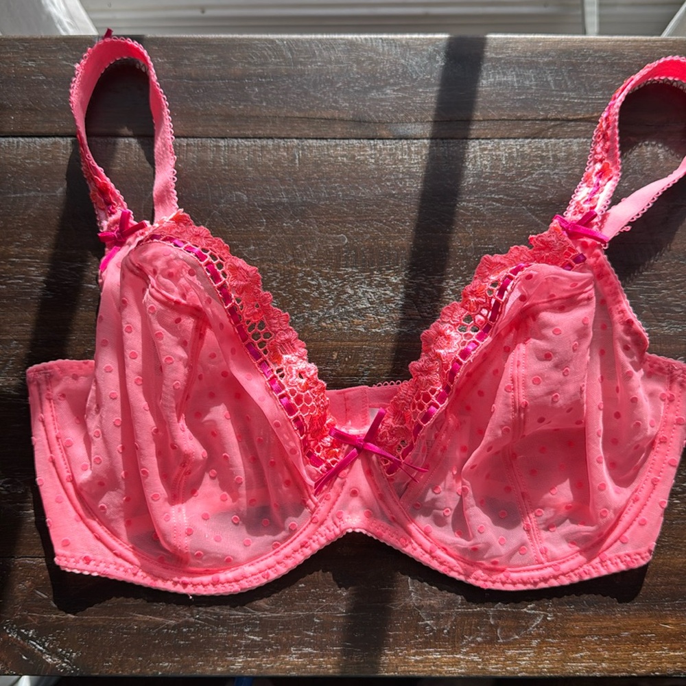 Curvy Kate Princess Balcony / Balconnette - Unlined Bra - Flamingo Pink